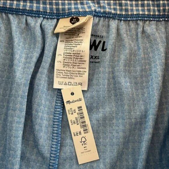 Madewell Flex Wrap Skort in Gingham XXL - Picture 6 of 15